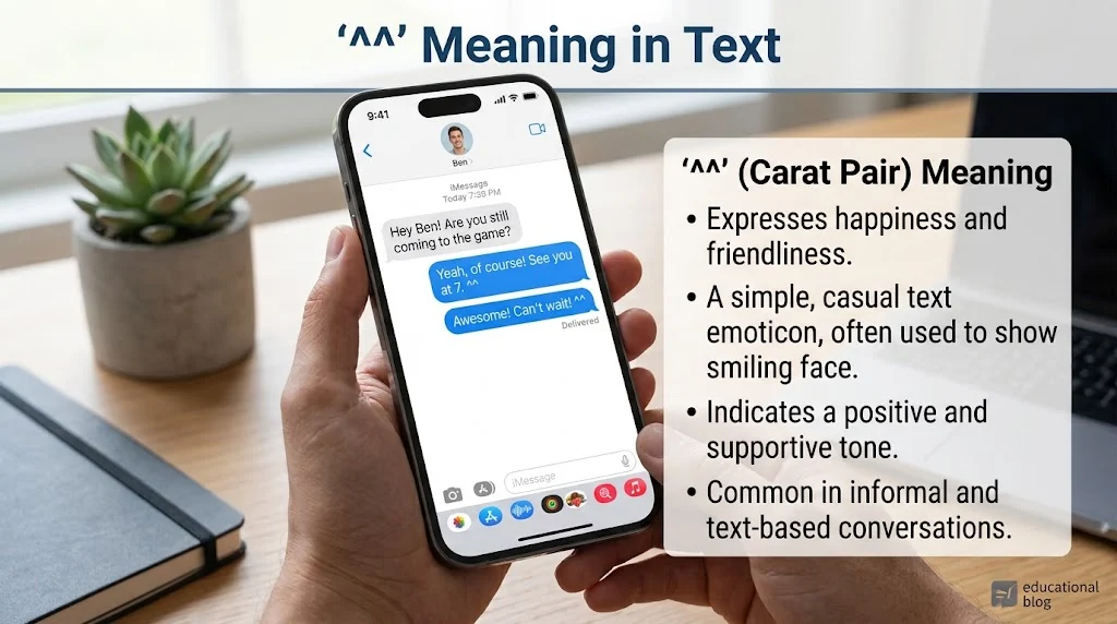 ^^ meaning in text